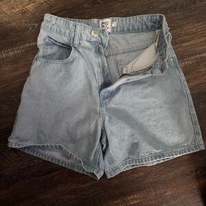 Princess Polly Light Blue Jean Shorts
